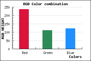 rgb background color #ED6F7A mixer
