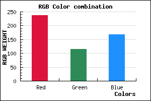 rgb background color #ED73A7 mixer