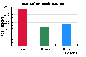 rgb background color #ED7488 mixer