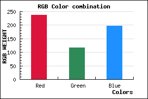 rgb background color #ED75C5 mixer