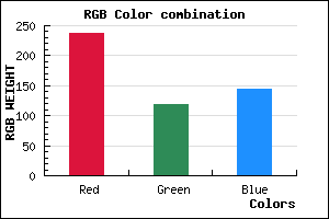 rgb background color #ED7790 mixer