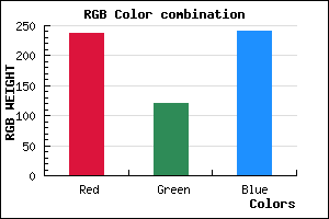 rgb background color #ED78F0 mixer