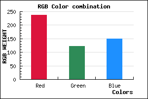 rgb background color #ED7A96 mixer