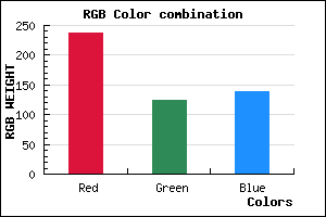 rgb background color #ED7C8B mixer