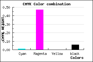 #ED7FEF color CMYK mixer