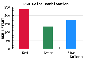 rgb background color #ED86AD mixer