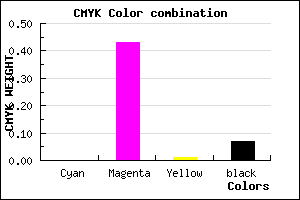 #ED86EA color CMYK mixer