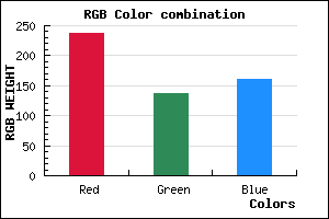 rgb background color #ED89A1 mixer