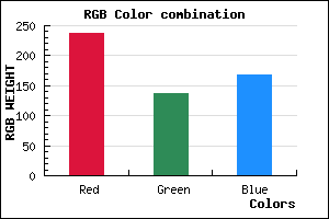 rgb background color #ED89A7 mixer
