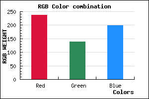 rgb background color #ED8AC6 mixer
