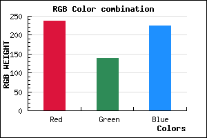 rgb background color #ED8AE0 mixer