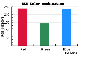 rgb background color #ED8EE9 mixer