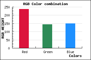rgb background color #ED9096 mixer