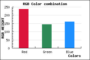 rgb background color #ED90A0 mixer