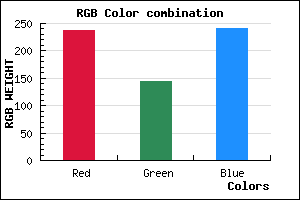 rgb background color #ED90F1 mixer