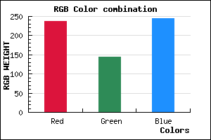 rgb background color #ED90F4 mixer