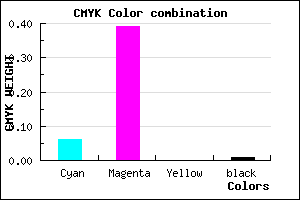 #ED9BFD color CMYK mixer