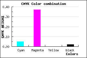 #ED9DFA color CMYK mixer