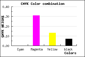 #EDA3CF color CMYK mixer