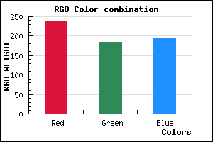 rgb background color #EDB8C4 mixer