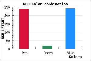 rgb background color #ED13F3 mixer