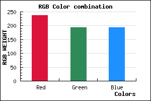 rgb background color #EDC1C1 mixer