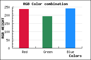 rgb background color #EDC2F1 mixer