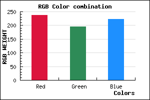 rgb background color #EDC3DF mixer