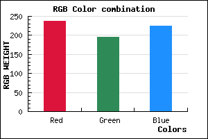 rgb background color #EDC3E0 mixer