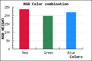 rgb background color #EDC5DB mixer