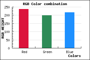 rgb background color #EDC6DA mixer
