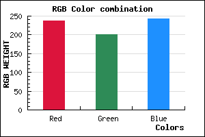 rgb background color #EDC9F3 mixer