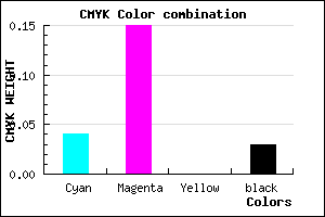 #EDD4F8 color CMYK mixer
