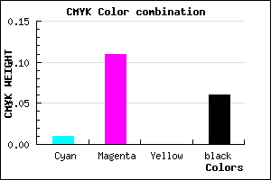 #EDD6F0 color CMYK mixer