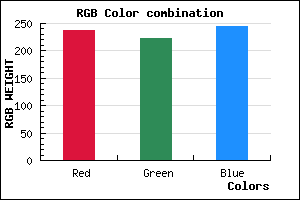 rgb background color #EDDEF4 mixer