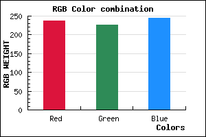 rgb background color #EDE3F5 mixer