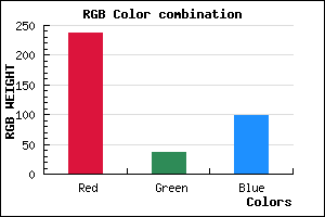rgb background color #ED2462 mixer