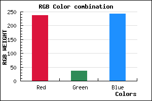 rgb background color #ED25F3 mixer
