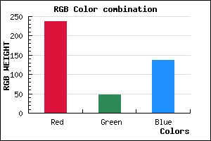 rgb background color #ED2F89 mixer