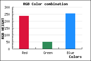 rgb background color #ED33FF mixer