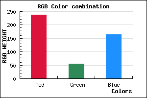 rgb background color #ED36A4 mixer
