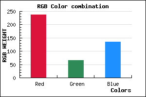 rgb background color #ED4187 mixer