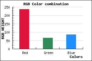 rgb background color #ED4155 mixer
