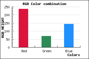 rgb background color #ED4590 mixer