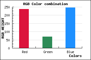 rgb background color #ED45F7 mixer