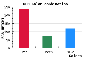 rgb background color #ED4877 mixer