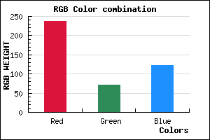 rgb background color #ED487A mixer