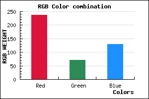 rgb background color #ED4882 mixer