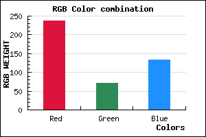 rgb background color #ED4886 mixer