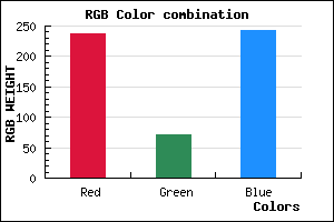 rgb background color #ED48F3 mixer